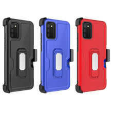 For iPhone 15 Case Card Holder w/ Holster Clip built-in Stand + 2 Tempered Glass