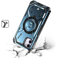 For iPhone 15 PRO Case Heavy-Duty Metal Ring Stand Cover + 2 Tempered Glass