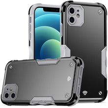 For iPhone 12/12 Pro Case Dual Layer Shockproof Ergonomic Grip + Tempered Glass