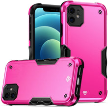 For iPhone 12/12 Pro Case Dual Layer Shockproof Ergonomic Grip + Tempered Glass