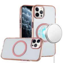 For iPhone 11 Pro Max Case Trans-Clear Metal Buttons Phone Cover +Tempered Glass
