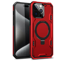 For iPhone 13/14 Case Magnetic Circle w/ Ring Stand Shockproof + Tempered Glass