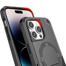 For iPhone 14 PRO MAX 6.7 in. Case Magnetic Circle Rugged Grip Kickstand Cover