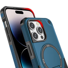 For iPhone 14 PRO MAX 6.7 in. Case Magnetic Circle Rugged Grip Kickstand Cover