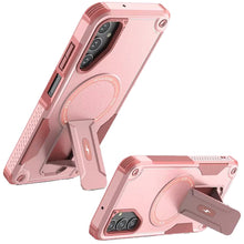 For Samsung A17 5G Case Magnetic Circle Rugged Grip Kickstand + Tempered Glass