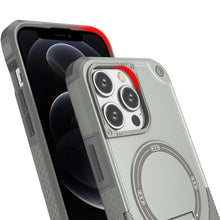 For iPhone 12 Pro Max Case Magnetic Circle Rugged Grip Kickstand +Tempered Glass