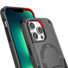For iPhone 13 Pro Max 6.7 inch Case Magnetic Circle Rugged Grip Kickstand Cover