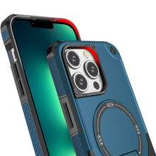 For iPhone 13 Pro Max 6.7 inch Case Magnetic Circle Rugged Grip Kickstand Cover