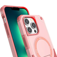 For iPhone 13 Pro Max 6.7 inch Case Magnetic Circle Rugged Grip Kickstand Cover