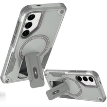 For Samsung S25 FE Case Magnetic Circle Rugged Grip Kickstand + Tempered Glass