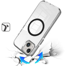For iPhone 15 Case Camera Stand Cover Magnetic Cicle Cover + 2 Tempered Glass