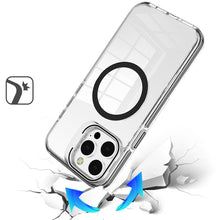 For iPhone 13 Pro Max Case Rear Camera Stand Cover with Clear Magnetic Circle