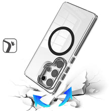 Samsung Galaxy S24 Ultra Case Rear Camera Lens Cover Stand w/ Magnetic Circle