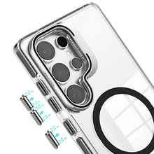 Samsung Galaxy S24 Ultra Case Rear Camera Lens Cover Stand w/ Magnetic Circle