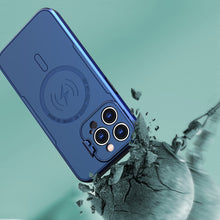 For iPhone 15 Case Magnetic Circle Camera Lens Stand Cover + 2 Tempered Glass