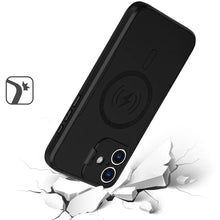 For iPhone 16 6.1inch Case Magnet Circle Lens Cover with Stand + Tempered Glass