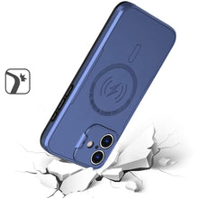For iPhone 16 6.1inch Case Magnet Circle Lens Cover with Stand + Tempered Glass