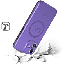 For iPhone 16 6.1inch Case Magnet Circle Lens Cover with Stand + Tempered Glass