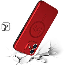 For iPhone 16 6.1inch Case Magnet Circle Lens Cover with Stand + Tempered Glass