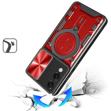 For Samsung S25 Edge Case Magnetic Ring Camera Lens Protection + Tempered Glass