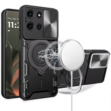 For Motorola Edge 2025 Case Metal Ring Doubles as Stand with Lens Protection