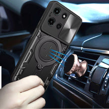 For Motorola Edge 2025 Case Metal Ring Doubles as Stand with Lens Protection