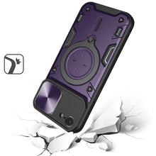 For iPhone 16e Case Magnetic Circle Ring Camera Lens Protection + Tempered Glass