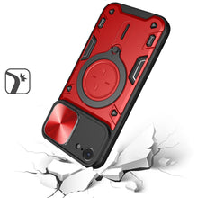 For iPhone 16e Case Magnetic Circle Ring Camera Lens Protection + Tempered Glass