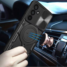 For Samsung S25 FE Case Magnetic Ring Camera Lens Protection + Tempered Glass