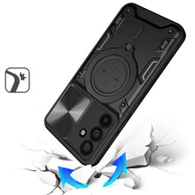 For Samsung S25 FE Case Magnetic Ring Camera Lens Protection + Tempered Glass