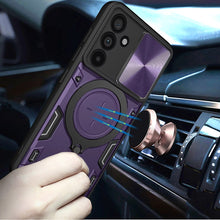 For Samsung S25 FE Case Magnetic Ring Camera Lens Protection + Tempered Glass