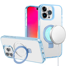 For iPhone 16 Pro 6.3in Case Magnetic Circle Translucent Grip + Tempered Glass