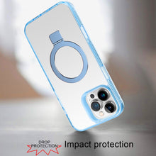 For iPhone 16 Pro 6.3in Case Magnetic Circle Translucent Grip + Tempered Glass