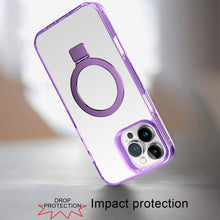 For iPhone 16 Pro 6.3in Case Magnetic Circle Translucent Grip + Tempered Glass