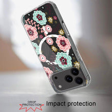For iPhone 17 Pro Max Case Magnetic Ring Unique Design Hybrid + Tempered Glass
