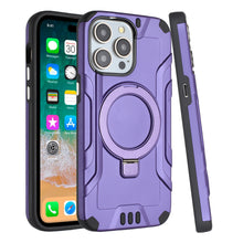 For iPhone 15 PRO Case Magnetic Charging Brushed Metallic + 2 Tempered Glass