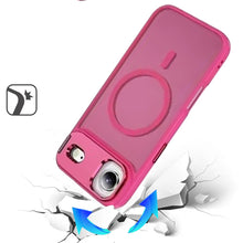 For iPhone Air Case Magnetic Circle with Metallic Lens Stand + Tempered Glass
