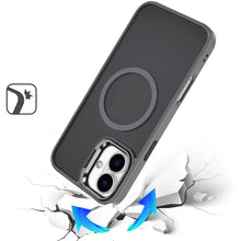 For iPhone 16 Plus 6.7in Case Magnetic Circle Rear Lens Stand + Tempered Glass