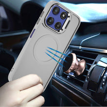 For Moto G Stylus 2025 Case Magnetic Circle Camera Lens Stand + Tempered Glass