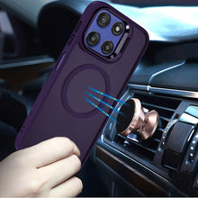 For Moto G Stylus 2025 Case Magnetic Circle Camera Lens Stand + Tempered Glass