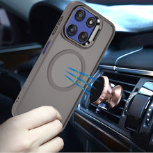 For Moto G Stylus 2025 Case Magnetic Circle Camera Lens Stand + Tempered Glass