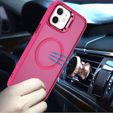 For iPhone 12/12 Pro Case Magnetic Circle w/ Camera Lens Stand + Tempered Glass