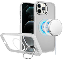 For iPhone 12 Pro Max Case Magnetic Circle w/ Camera Lens Stand + Tempered Glass