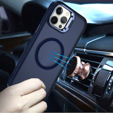 For iPhone 12 Pro Max Case Magnetic Circle w/ Camera Lens Stand + Tempered Glass