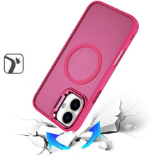 For iPhone 17 Case Magnetic Circle with Metallic Lens Stand + Tempered Glass