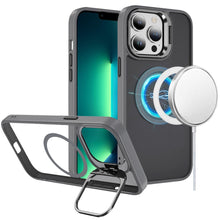 For iPhone 13 Pro Max 6.7 inch Case Magnetic Circle with Rear Camera Lens Stand