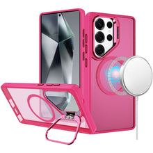 Samsung Galaxy S24 Ultra Case Magnetic Circle w/ Camera Lens Cover and Stand