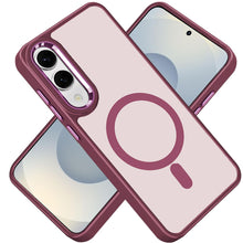 For Samsung S25 Edge Case Magnetic Ring Cover w/ Metal Buttons + Tempered Glass