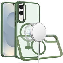 For Samsung S25 Edge Case Magnetic Ring Cover w/ Metal Buttons + Tempered Glass