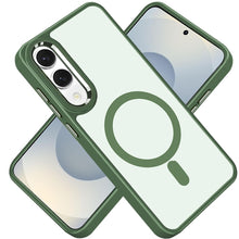 For Samsung S25 Edge Case Magnetic Ring Cover w/ Metal Buttons + Tempered Glass